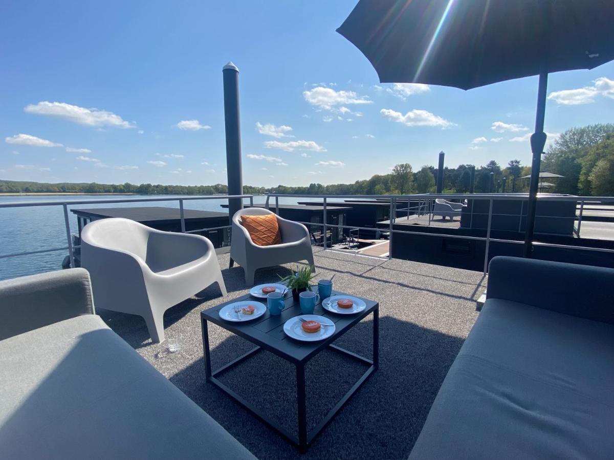 Houseboats Mookerplas Met Dakterras Middelaar Экстерьер фото