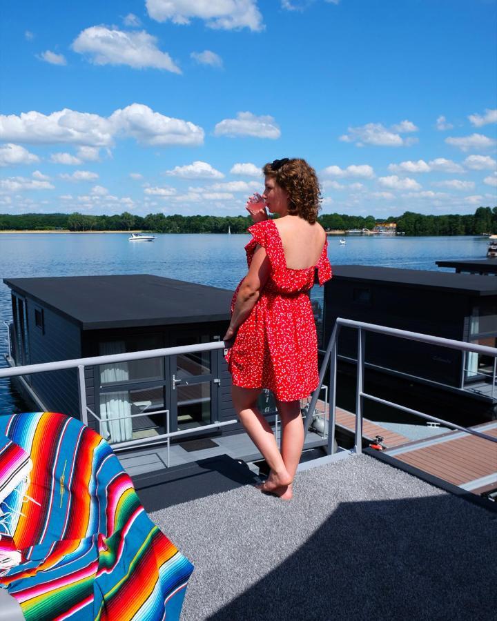 Houseboats Mookerplas Met Dakterras Middelaar Экстерьер фото