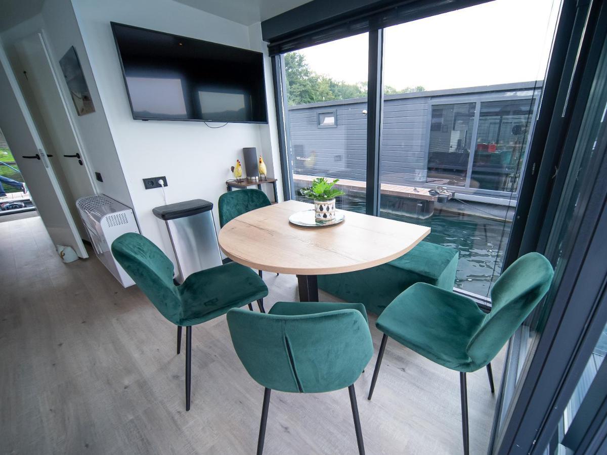 Houseboats Mookerplas Met Dakterras Middelaar Экстерьер фото